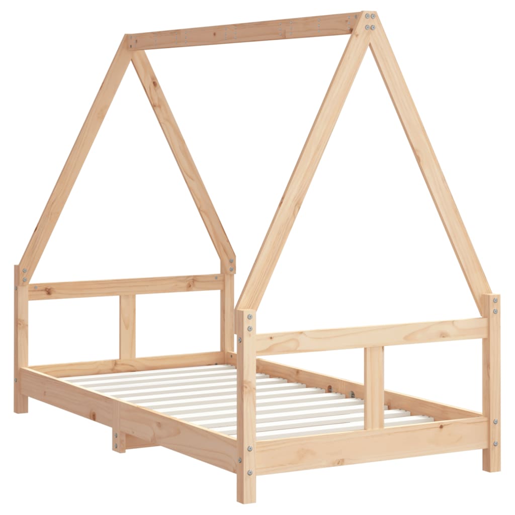 Kids Solid Wood Pine Bed Frame