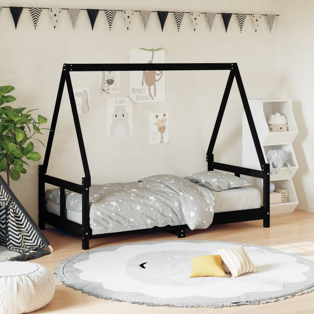 Kids Solid Wood Pine Bed Frame