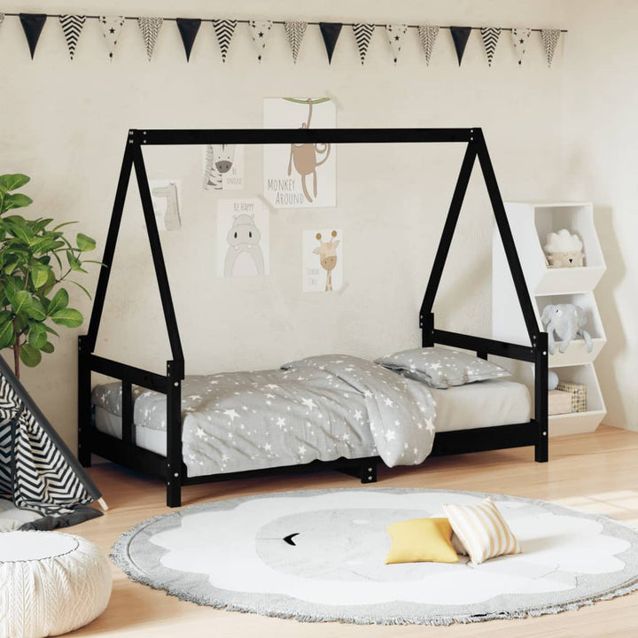 Kids Solid Wood Pine Bed Frame