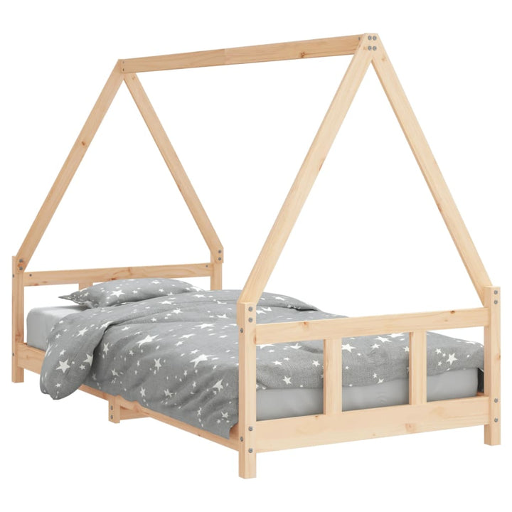 Kids Solid Wood Pine Bed Frame