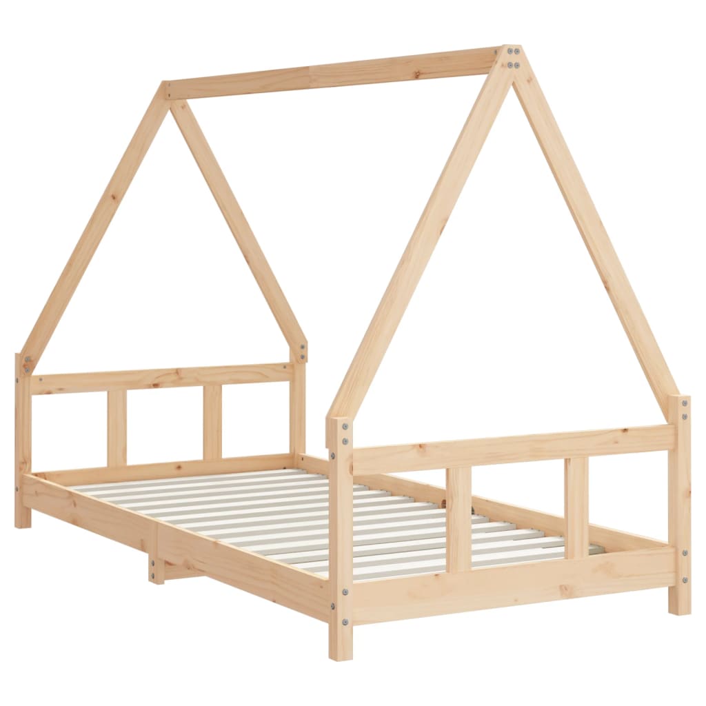 Kids Solid Wood Pine Bed Frame