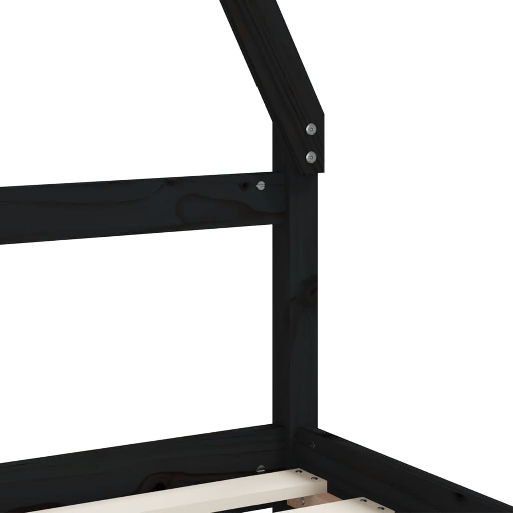 Kids Solid Wood Pine Bed Frame with Drawers