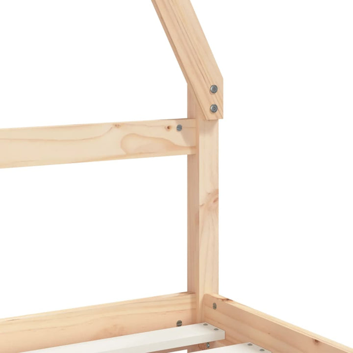 Kids Solid Wood Pine Bed Frame with Drawers