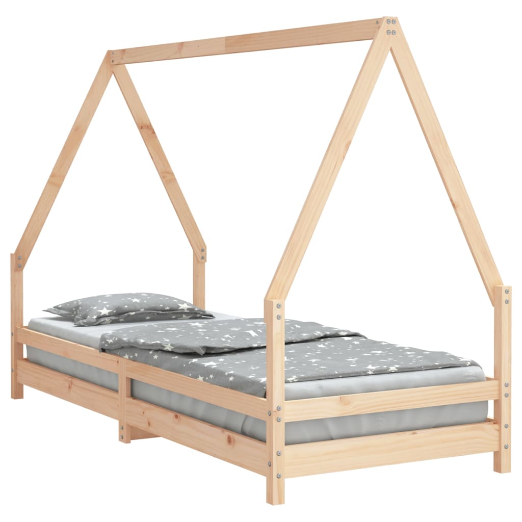 Kids Solid Wood Pine Bed Frame