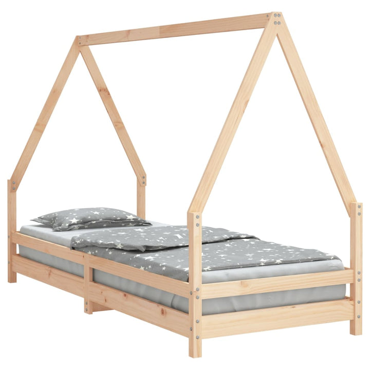 Kids Solid Wood Pine Bed Frame