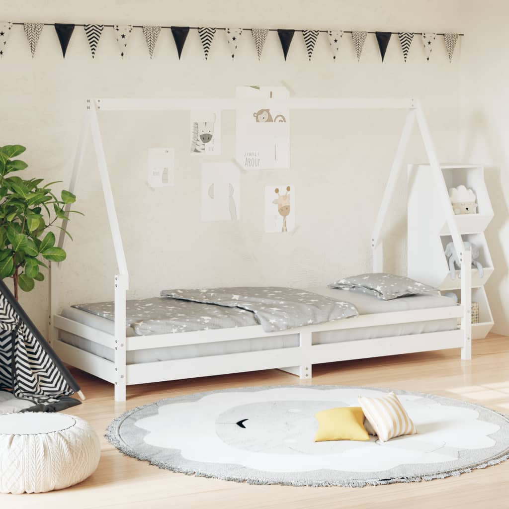 Kids Solid Wood Pine Bed Frame