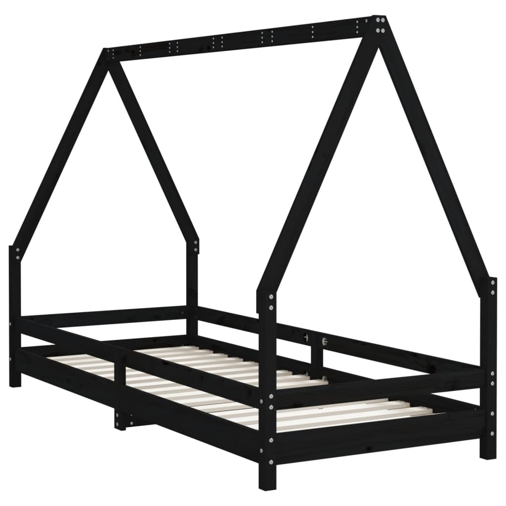 Kids Solid Wood Pine Bed Frame