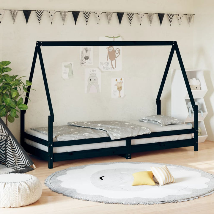 Kids Solid Wood Pine Bed Frame