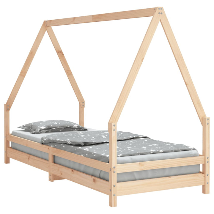 Kids Solid Wood Pine Bed Frame