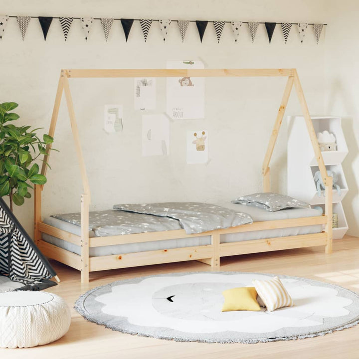 Kids Solid Wood Pine Bed Frame