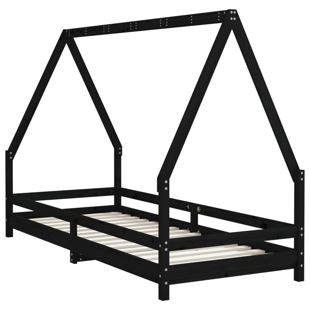 Kids Solid Wood Pine Bed Frame