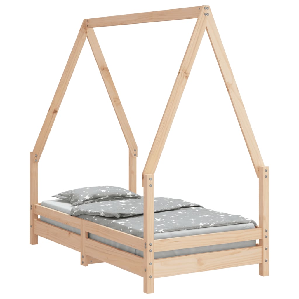 Kids Solid Wood Pine Bed Frame