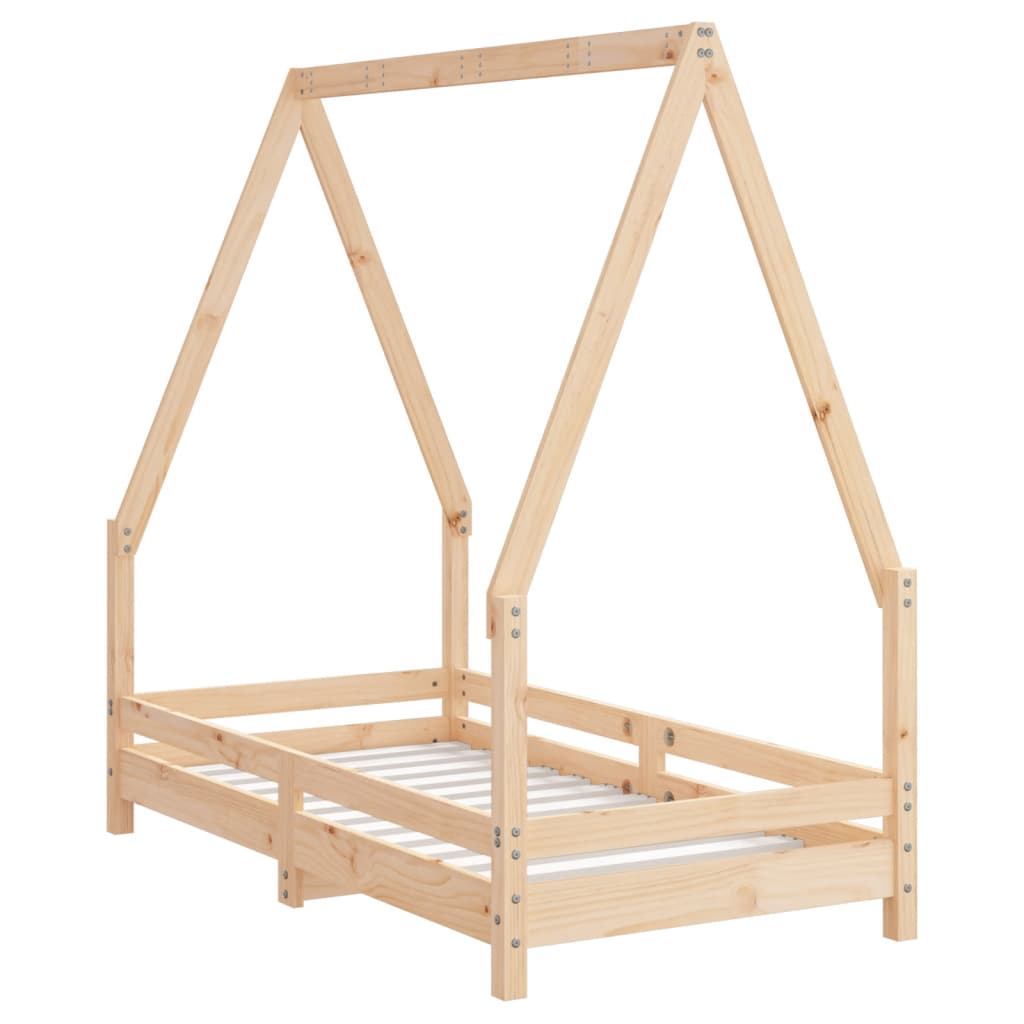 Kids Solid Wood Pine Bed Frame