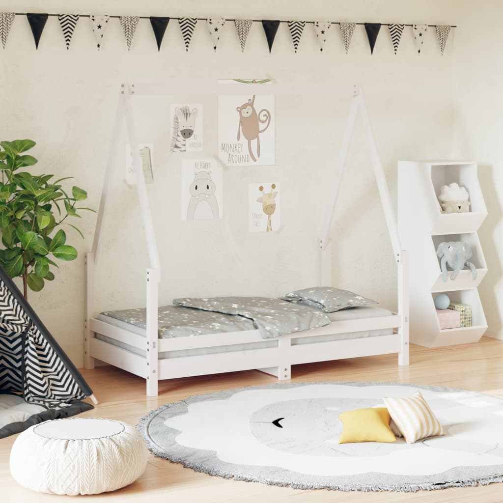 Kids Solid Wood Pine Bed Frame