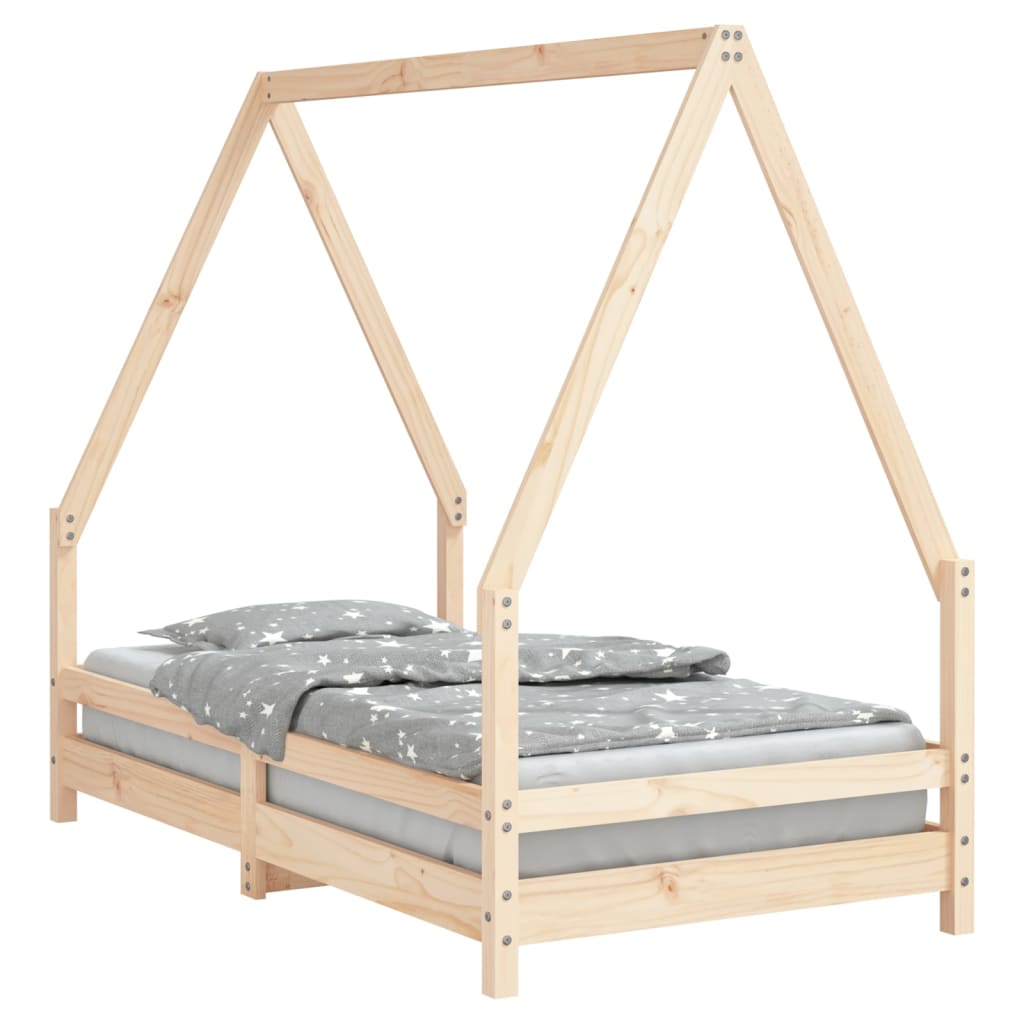 Kids Solid Wood Pine Bed Frame