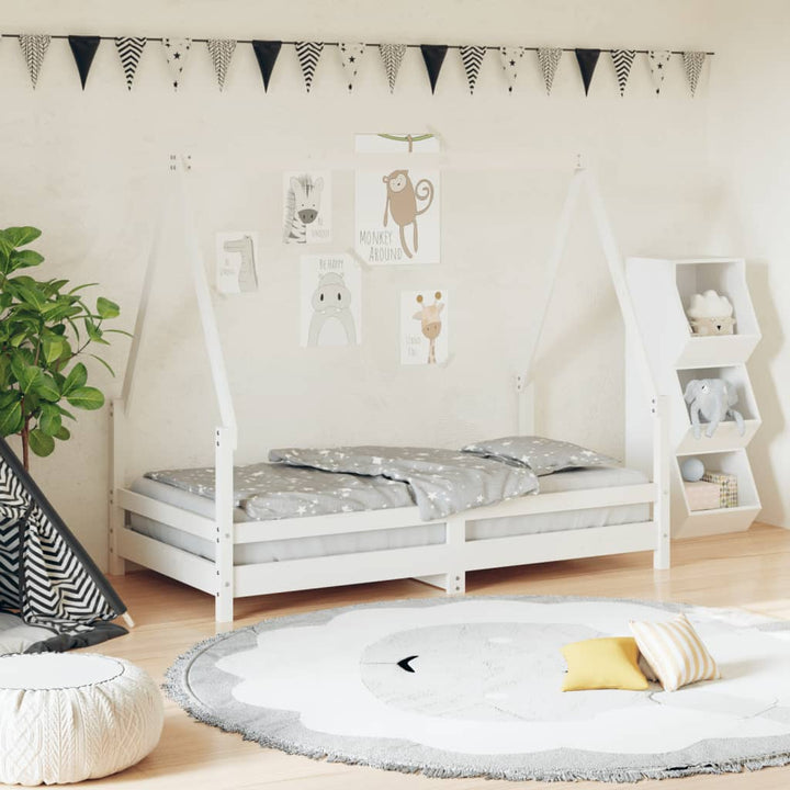 Kids Solid Wood Pine Bed Frame