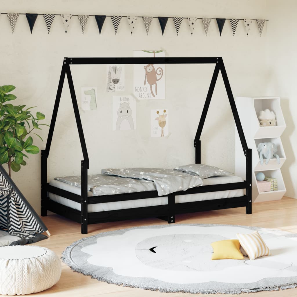 Kids Solid Wood Pine Bed Frame