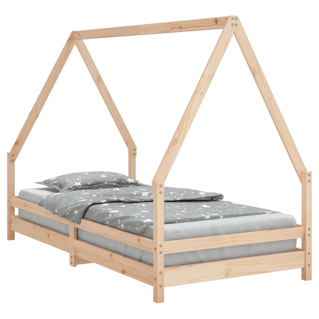 Kids Solid Wood Pine Bed Frame