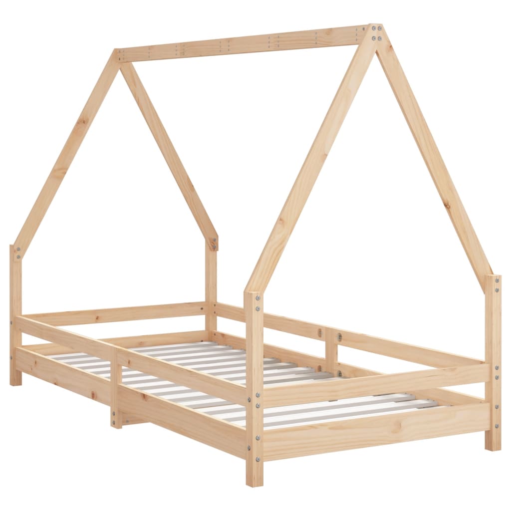 Kids Solid Wood Pine Bed Frame