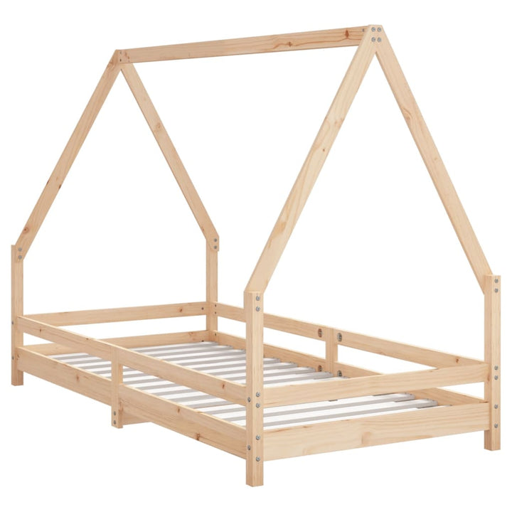 Kids Solid Wood Pine Bed Frame