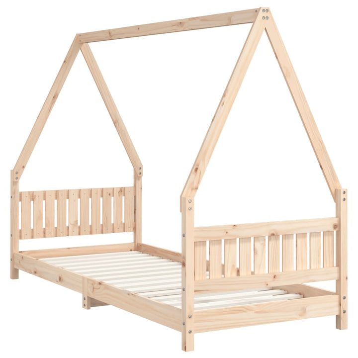 Kids Solid Wood Pine Bed Frame