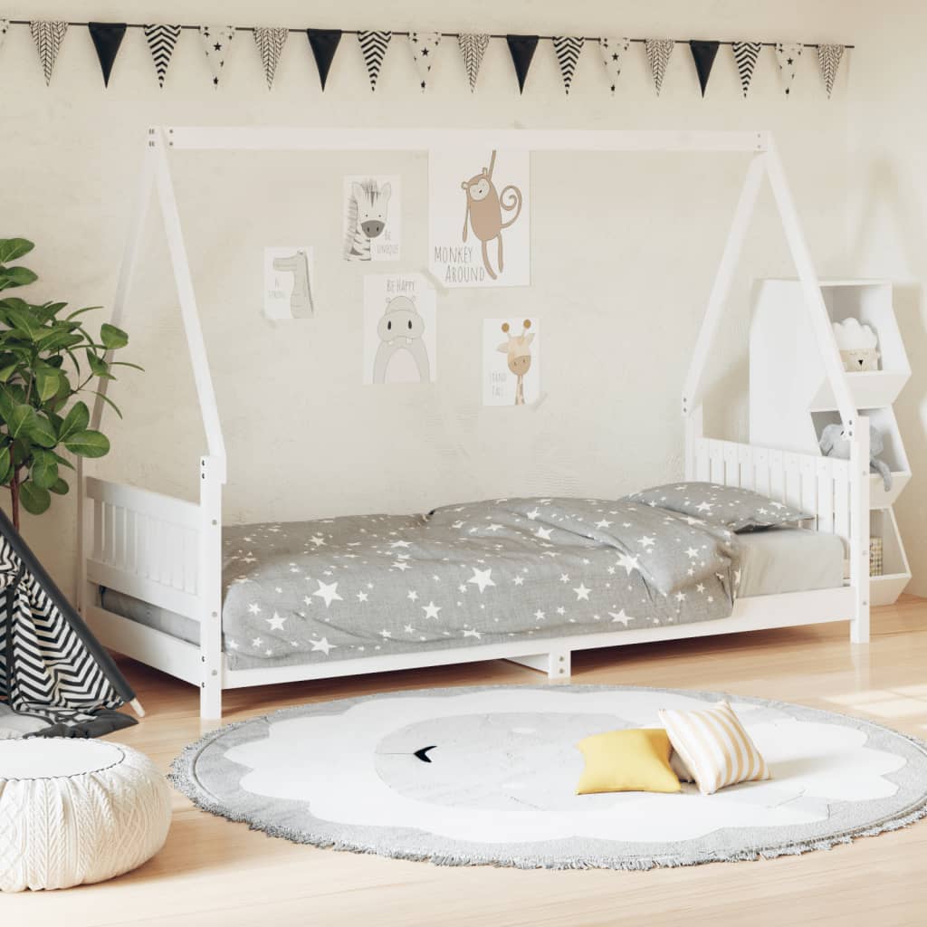 Kids Solid Wood Pine Bed Frame