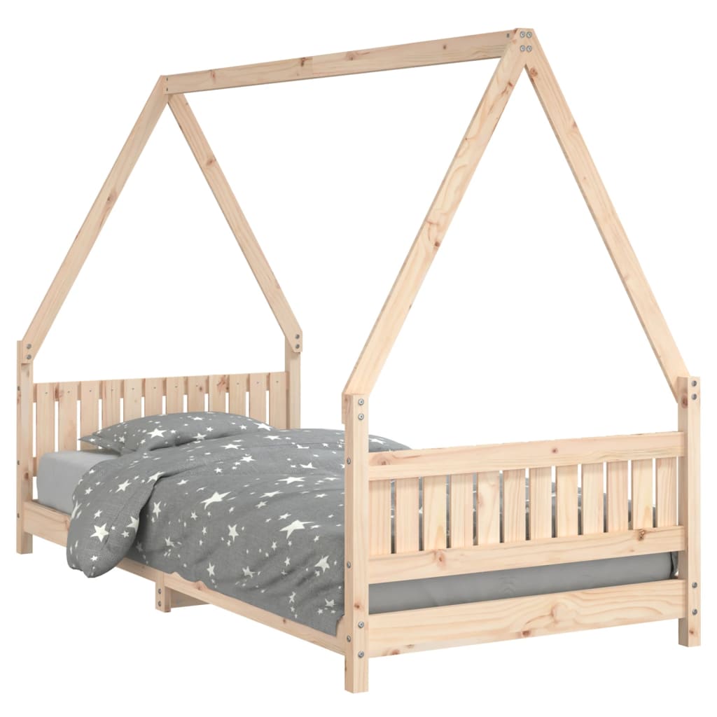 Kids Solid Wood Pine Bed Frame