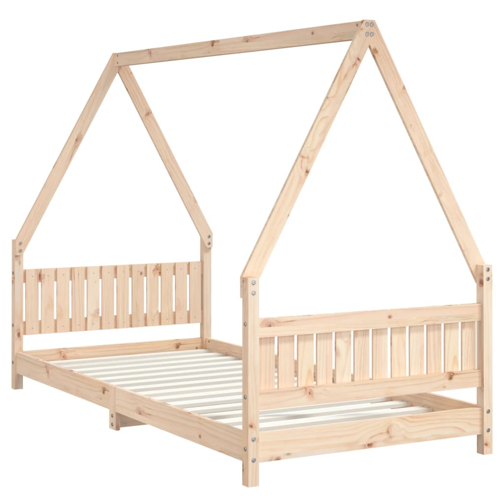 Kids Solid Wood Pine Bed Frame