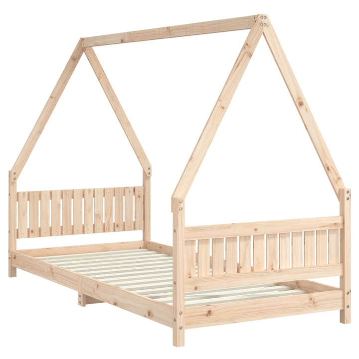 Kids Solid Wood Pine Bed Frame