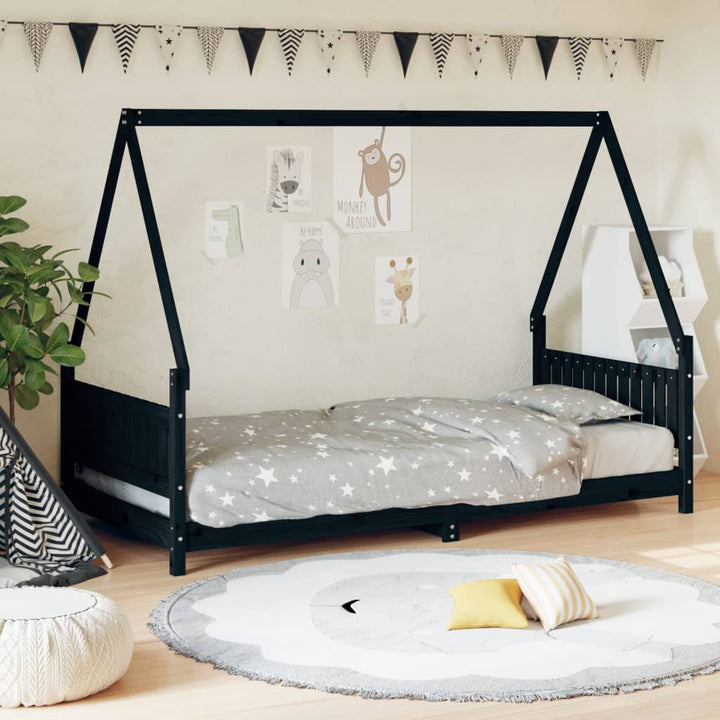 Kids Solid Wood Pine Bed Frame