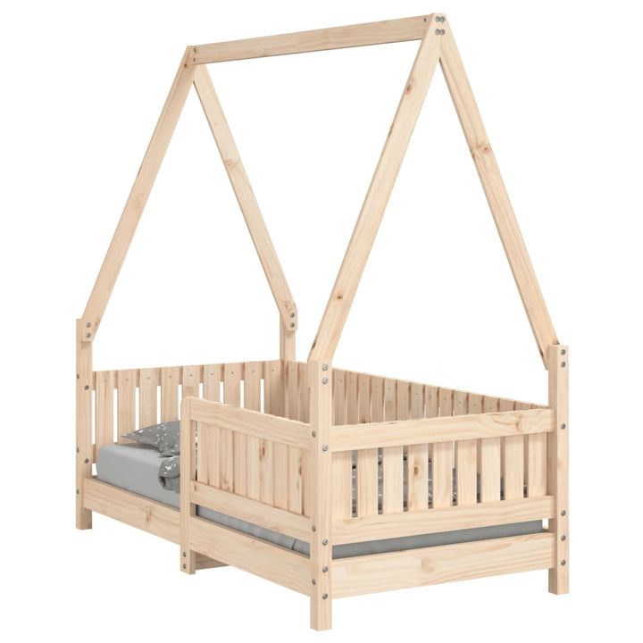 Kids Solid Wood Pine Bed Frame