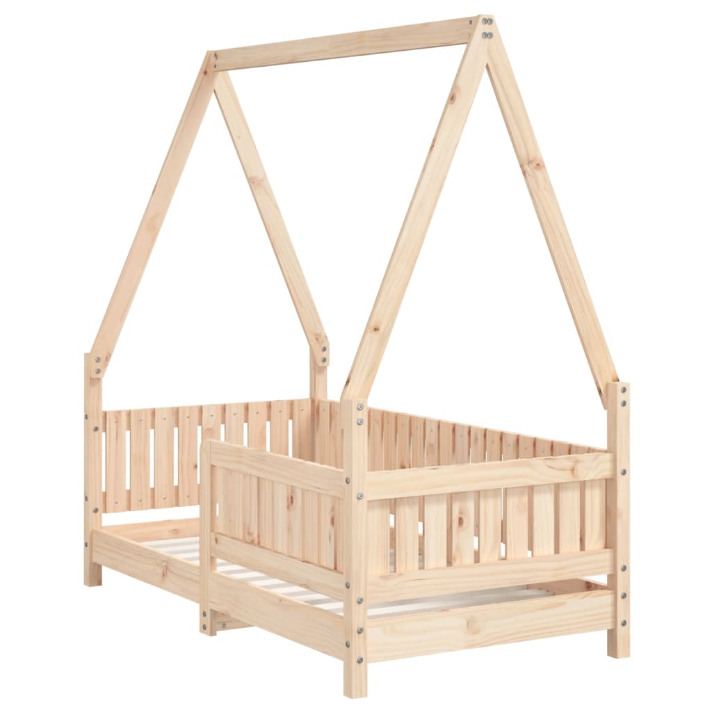 Kids Solid Wood Pine Bed Frame