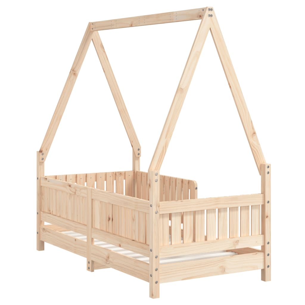 Kids Solid Wood Pine Bed Frame