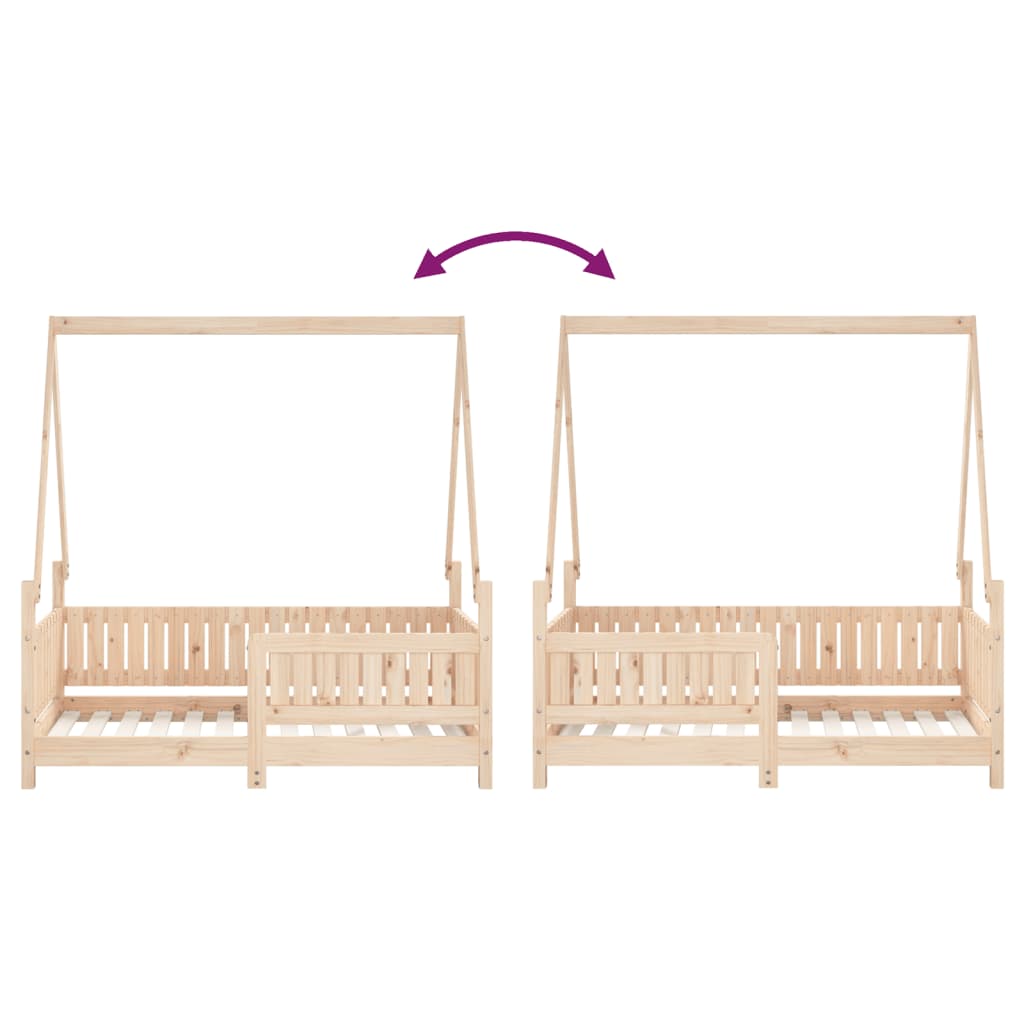 Kids Solid Wood Pine Bed Frame