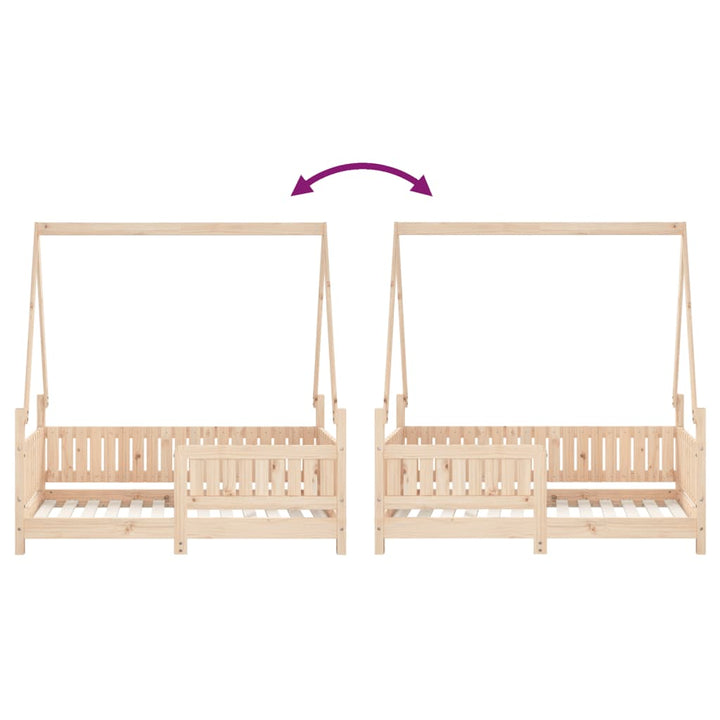 Kids Solid Wood Pine Bed Frame