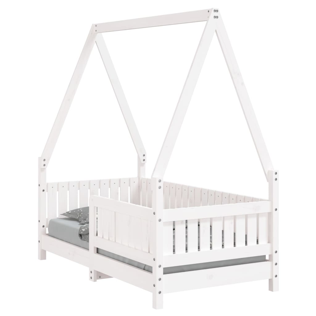 Kids Solid Wood Pine Bed Frame