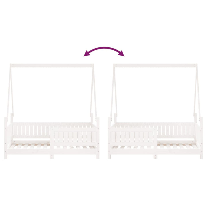 Kids Solid Wood Pine Bed Frame