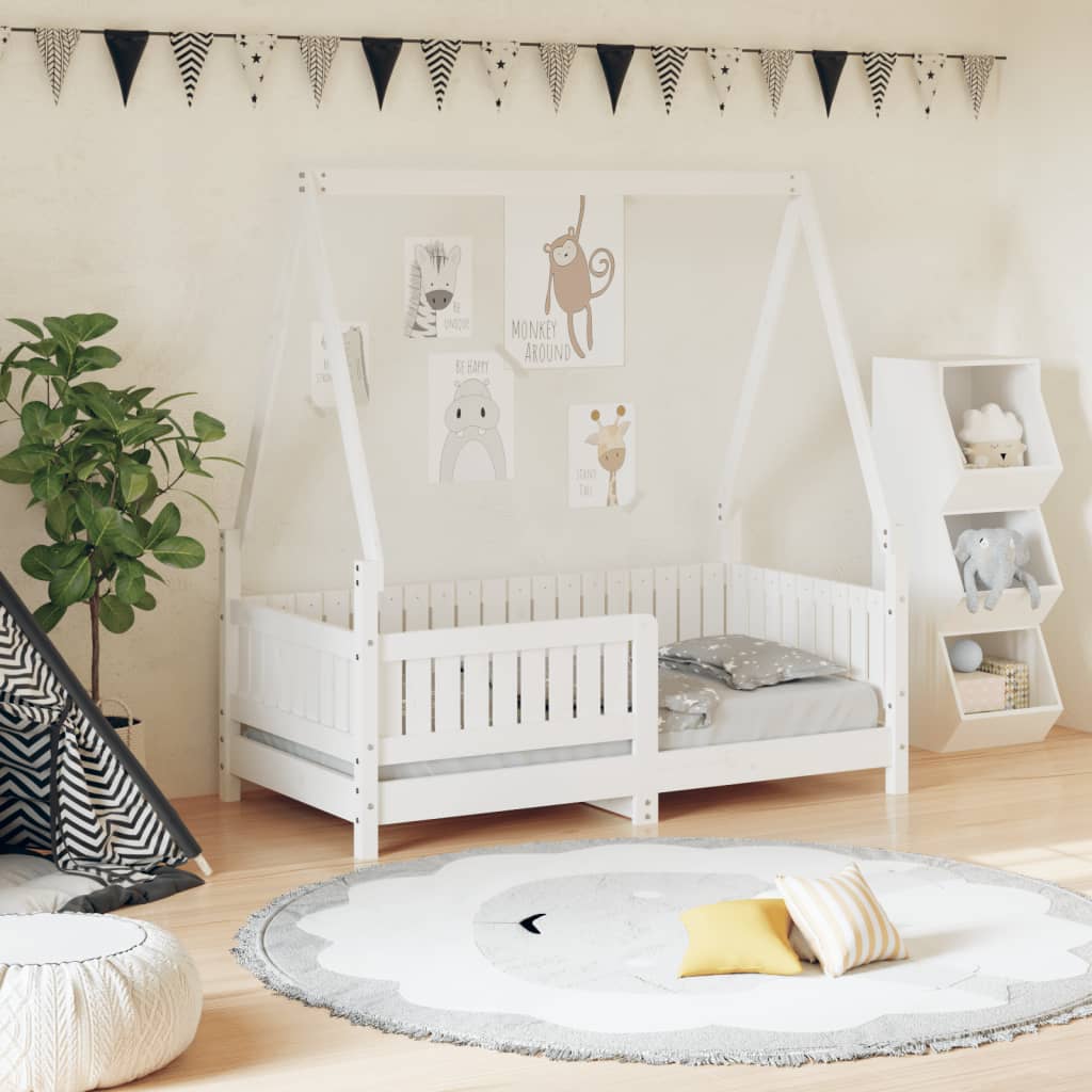 Kids Solid Wood Pine Bed Frame
