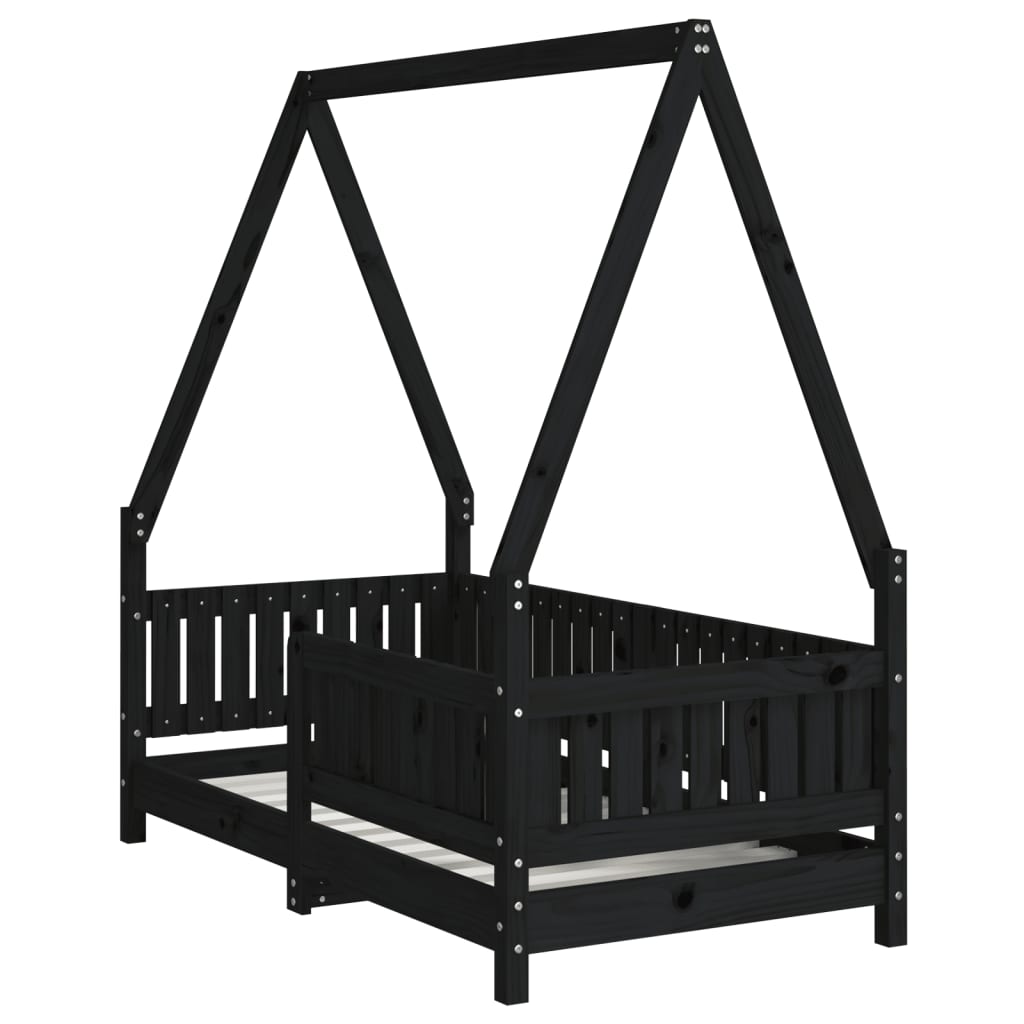Kids Solid Wood Pine Bed Frame