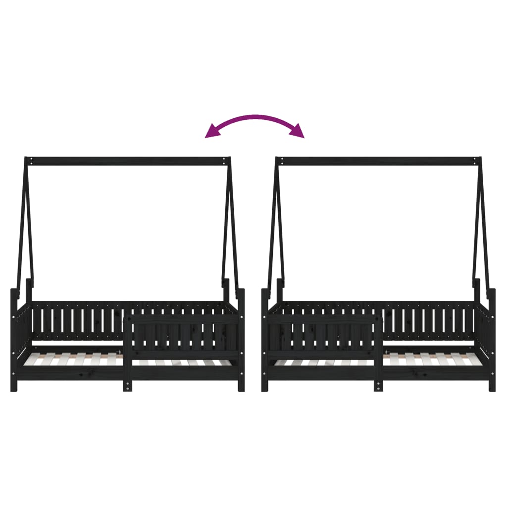 Kids Solid Wood Pine Bed Frame