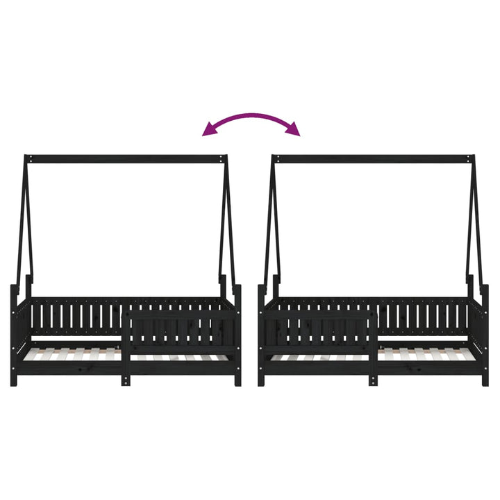Kids Solid Wood Pine Bed Frame