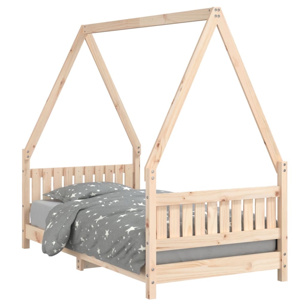 Kids Solid Wood Pine Bed Frame