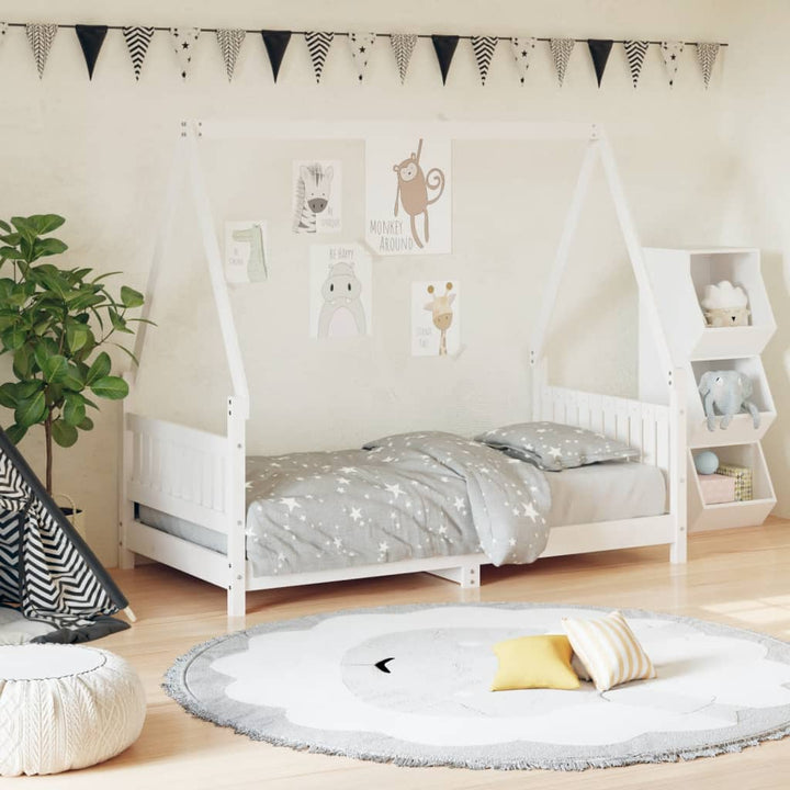 Kids Solid Wood Pine Bed Frame