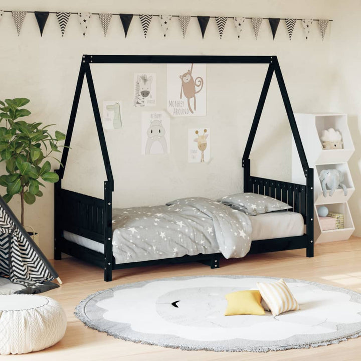 Kids Solid Wood Pine Bed Frame
