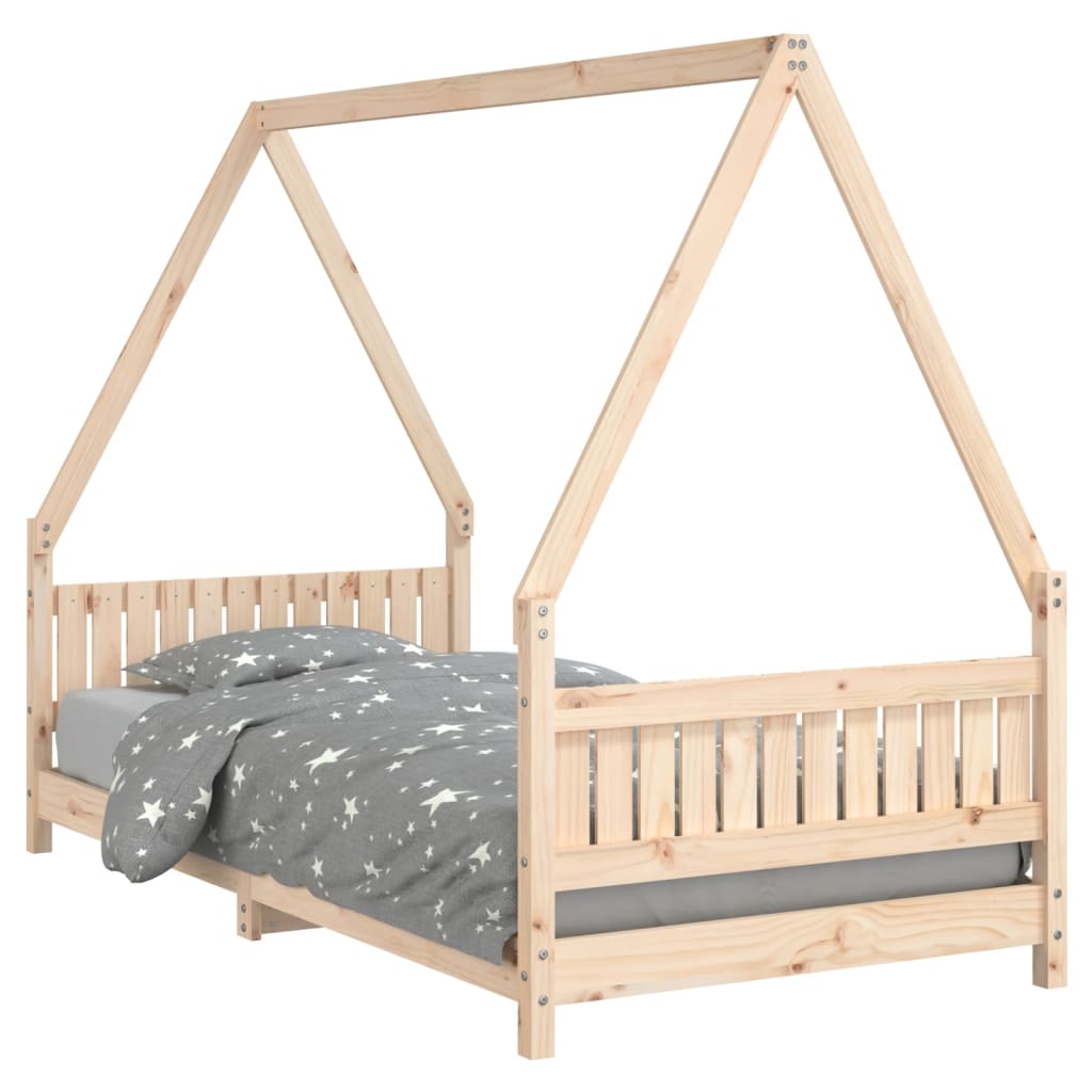 Kids Solid Wood Pine Bed Frame