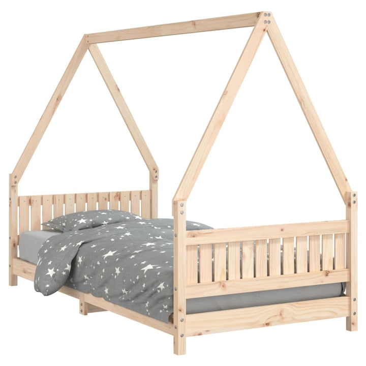 Kids Solid Wood Pine Bed Frame