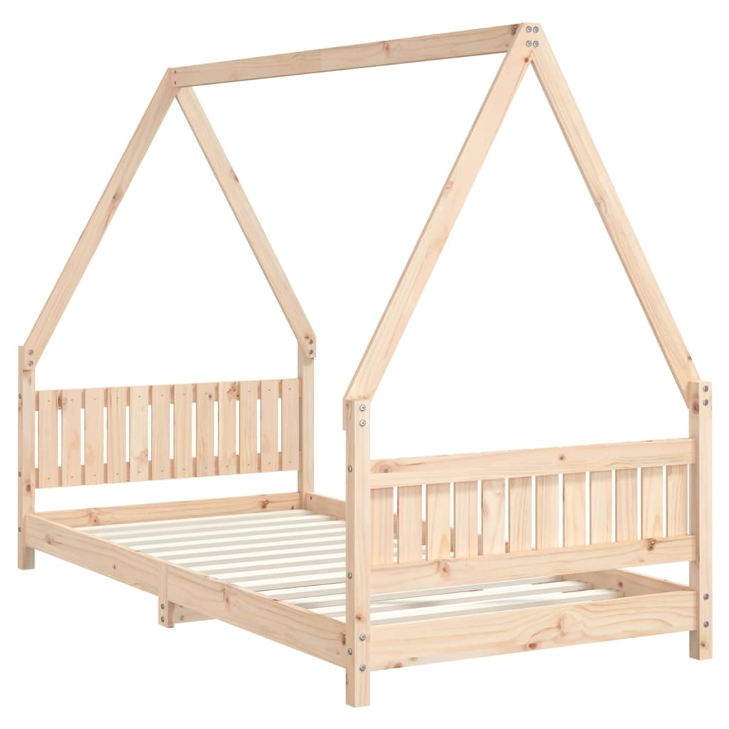 Kids Solid Wood Pine Bed Frame