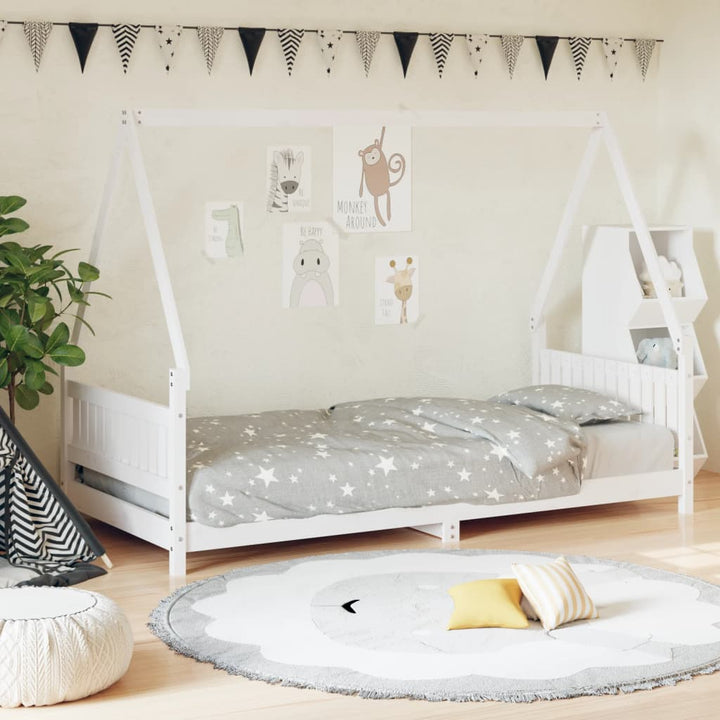 Kids Solid Wood Pine Bed Frame