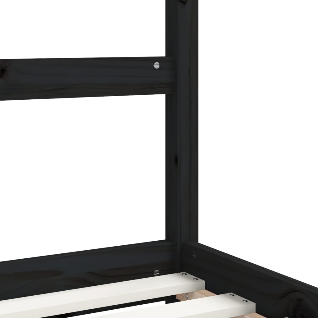 Kids Solid Wood Pine Bed Frame with Drawers