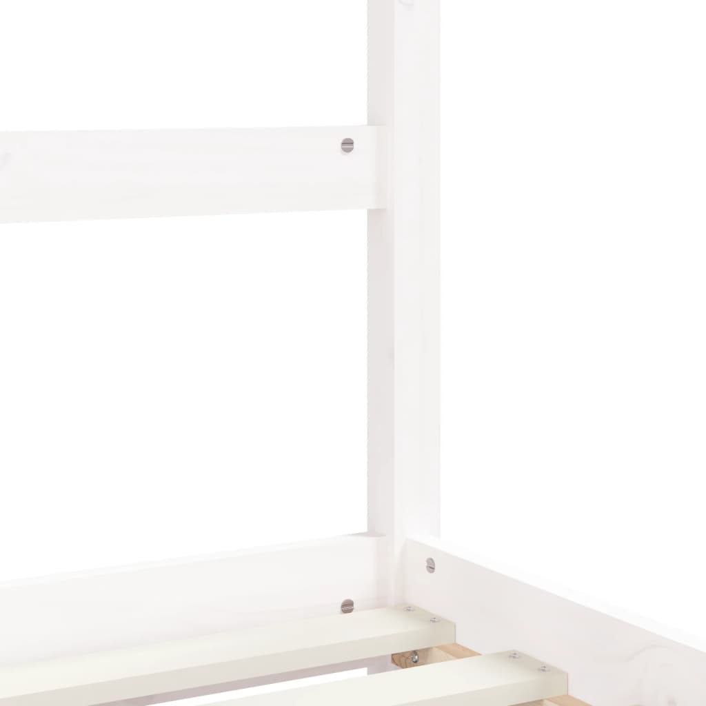 Kids Solid Wood Pine Bed Frame with Drawers